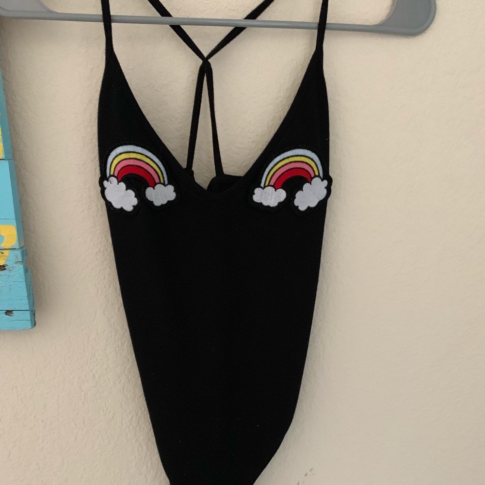 COPY - Black rainbow detail bodysuit